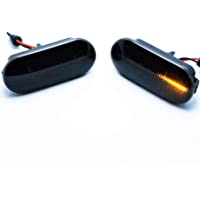 2x LED LUCES INTERMITENTES DINAMICOS LATERALES AHUMADOS REEMPLAZO SEAT LEON IBIZA GOLF E4 MOT TÜV ITV